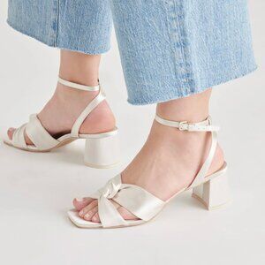 Dolce Vita Brenna Ivory Satin Shoe